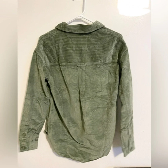 Sz US XXS AE women OVERSIZED CORDUROY SHIRT cotton,polyester NWT - Picture 7 of 7